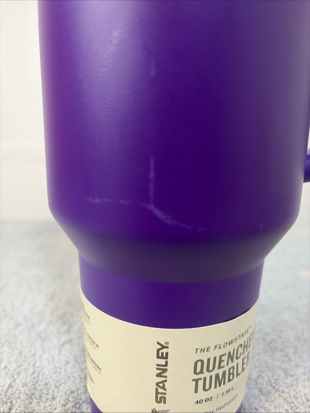 Stanley Limited Edition Purple Quencher H2.0 Tumbler Teal Logo Nwt Small Scratch — image 4 of 6